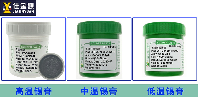 高、中、低溫錫膏